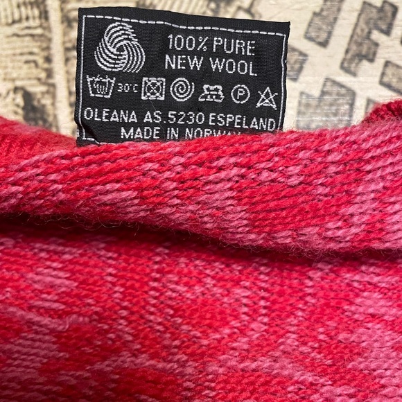 Women's Red, Pink and Yellow Sweater - Picture 3 of 5